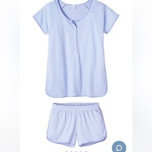 Pima Maternity Shorts Set in Hydrangea, small